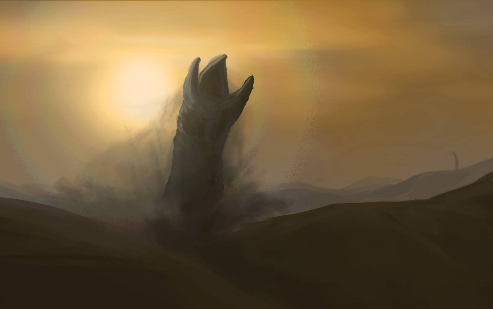 Dune Giant Sandworm Background