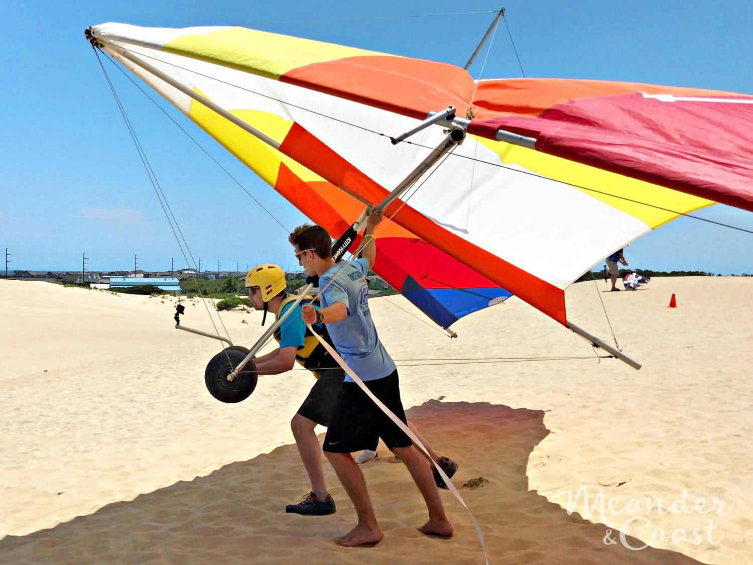Dune Hang Gliding Coach Practice Background