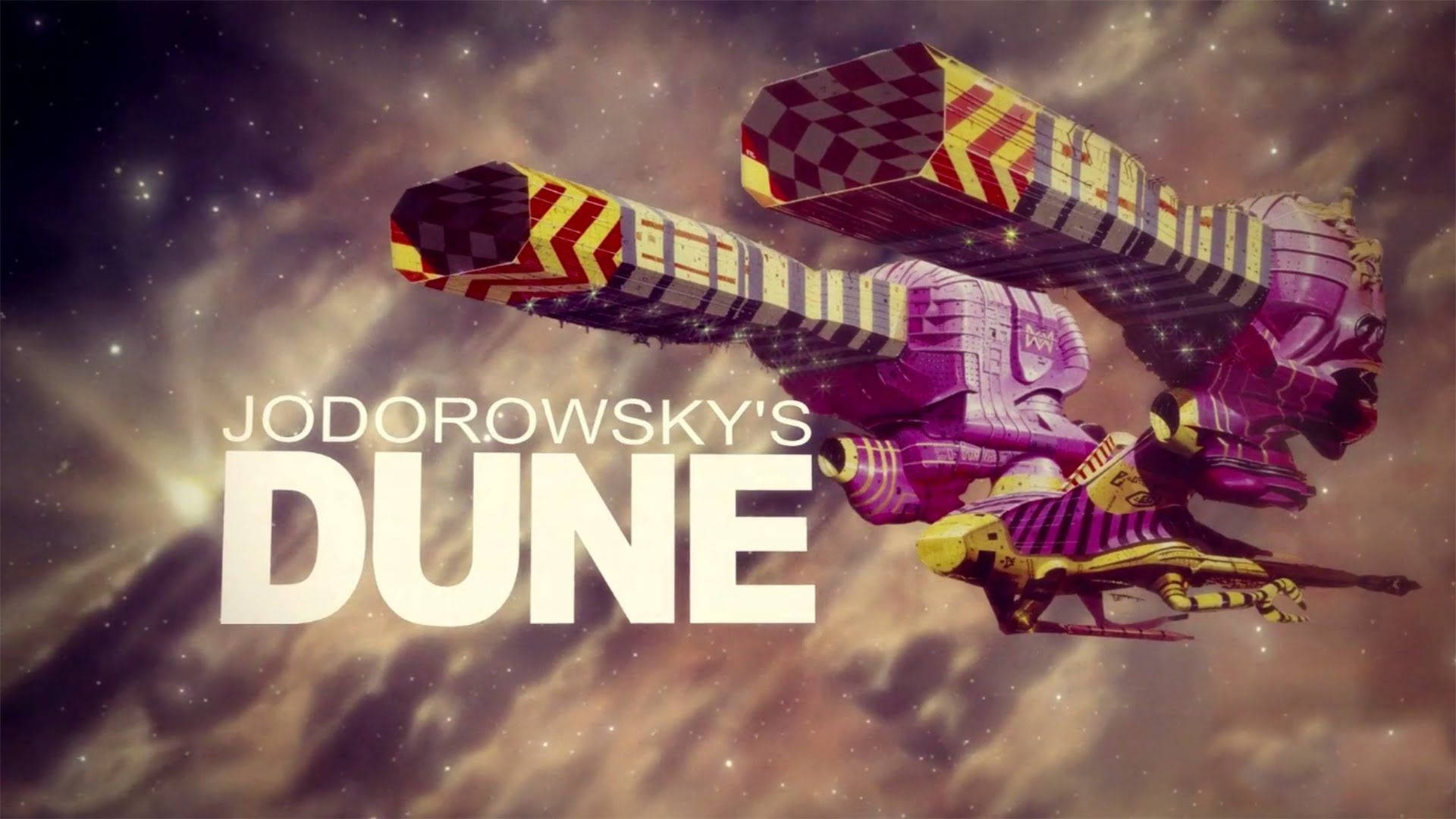 Portadade La Película Jodorowsky's Dune, Con Una Imagen De Una Nave Espacial. Fondo de pantalla