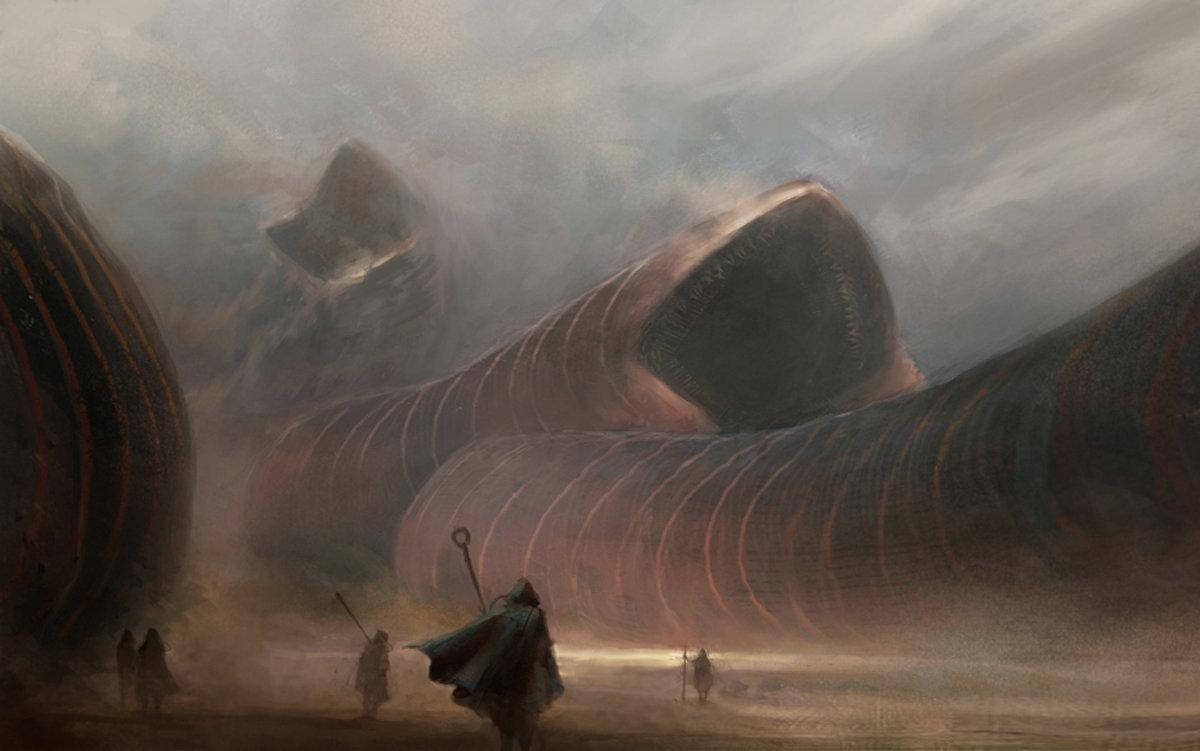 Dune Movie Enormous Monster Creature Wallpaper