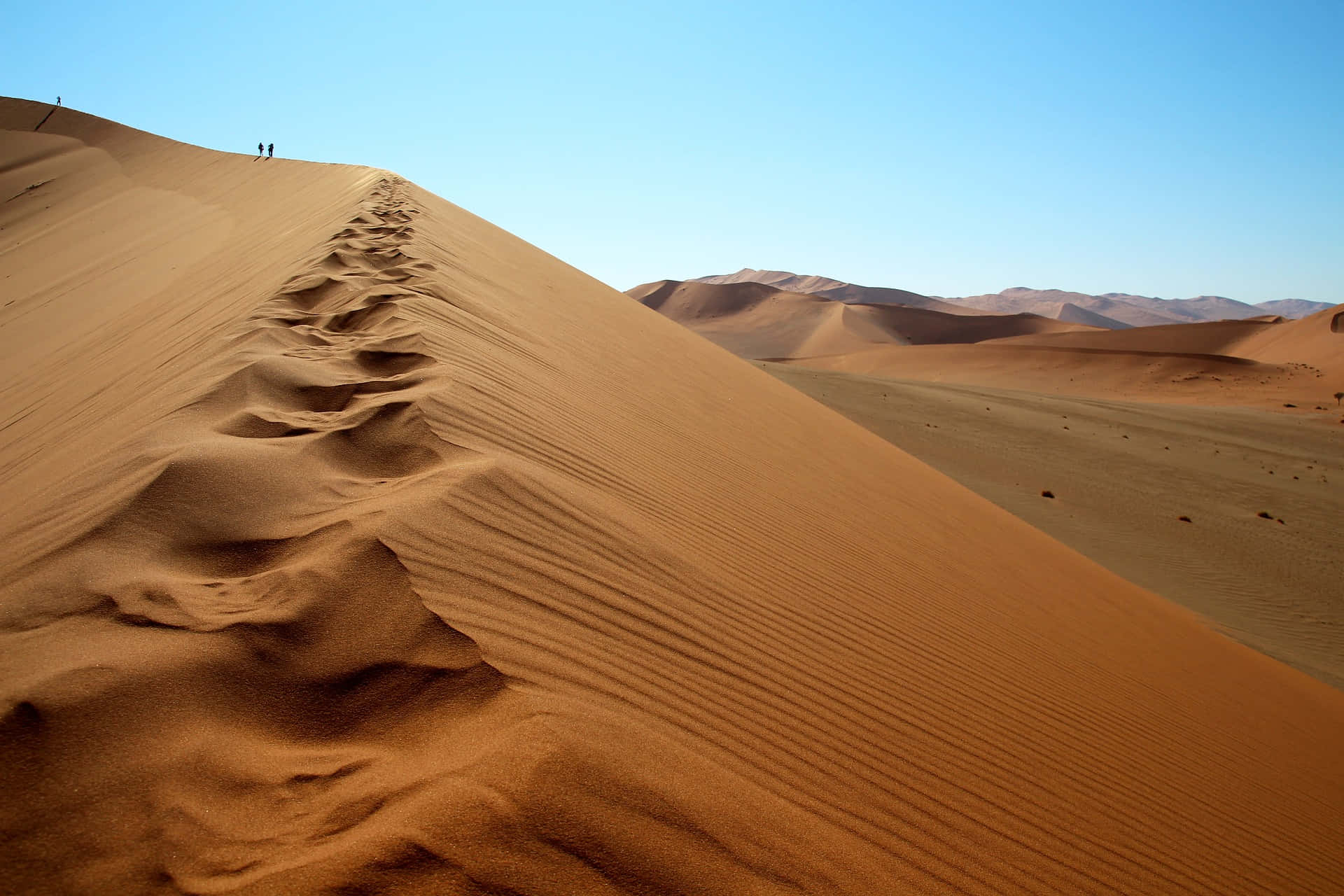 The dazzling spectacle of the sand dunes
