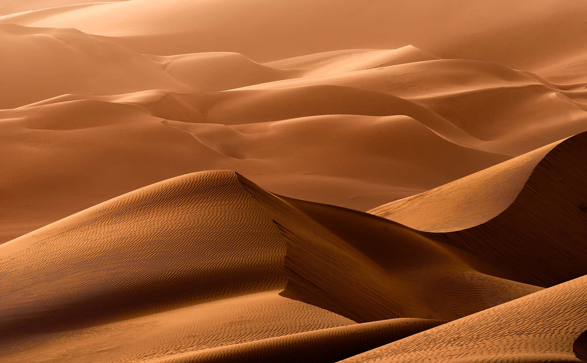 A Desert With Sand Dunes And A Lot Of Sand