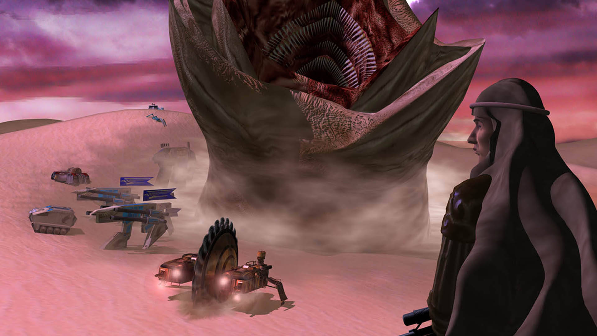 Dune Sandworm Surprise Attack Background