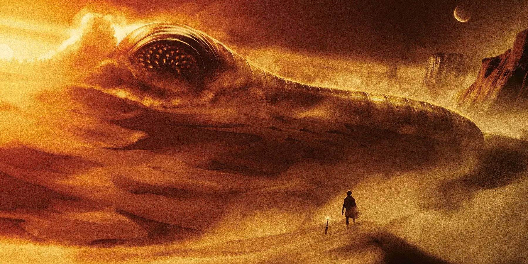 Download Dune Submerging Sandworm Wallpaper 