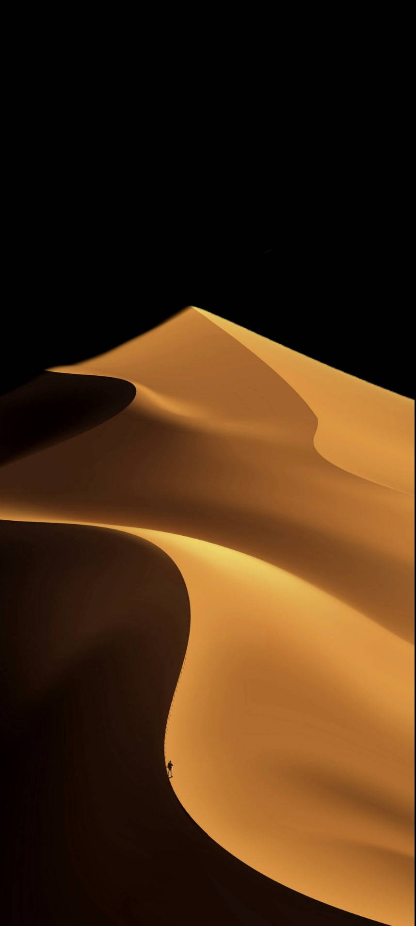 Dunes Black And Gold Iphone Background