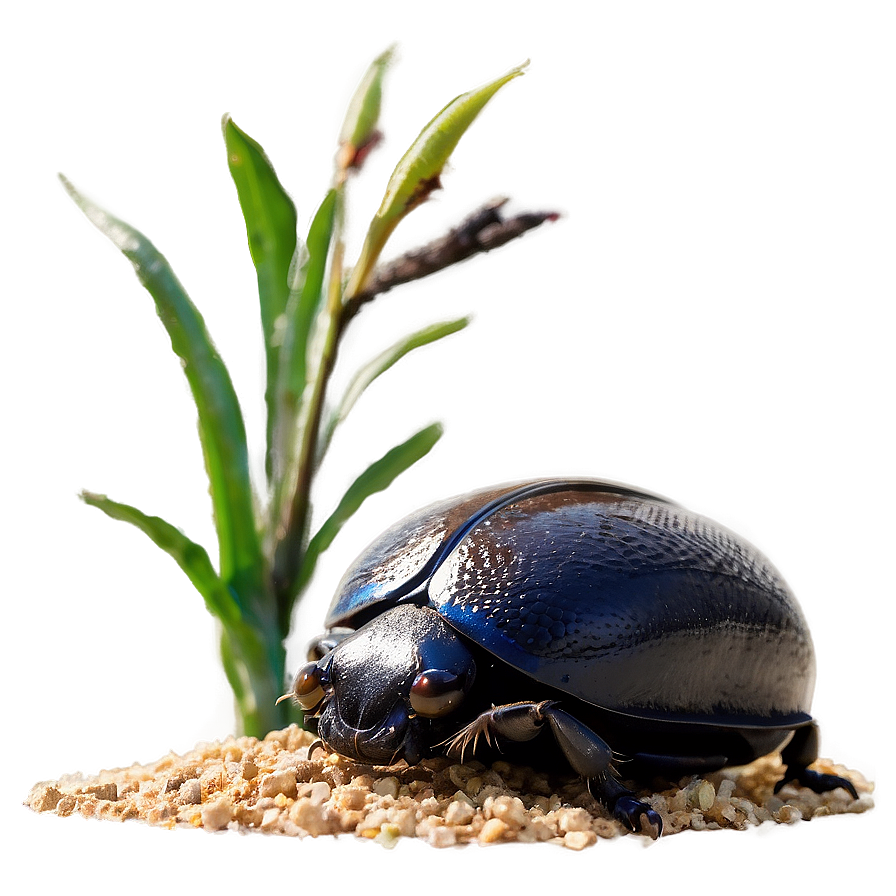 Dung Beetle Rolling Png 06112024 PNG