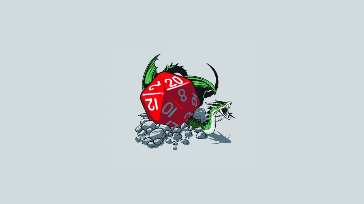 Dungeons And Dragons D20 Cute Baby Dragon Wallpaper