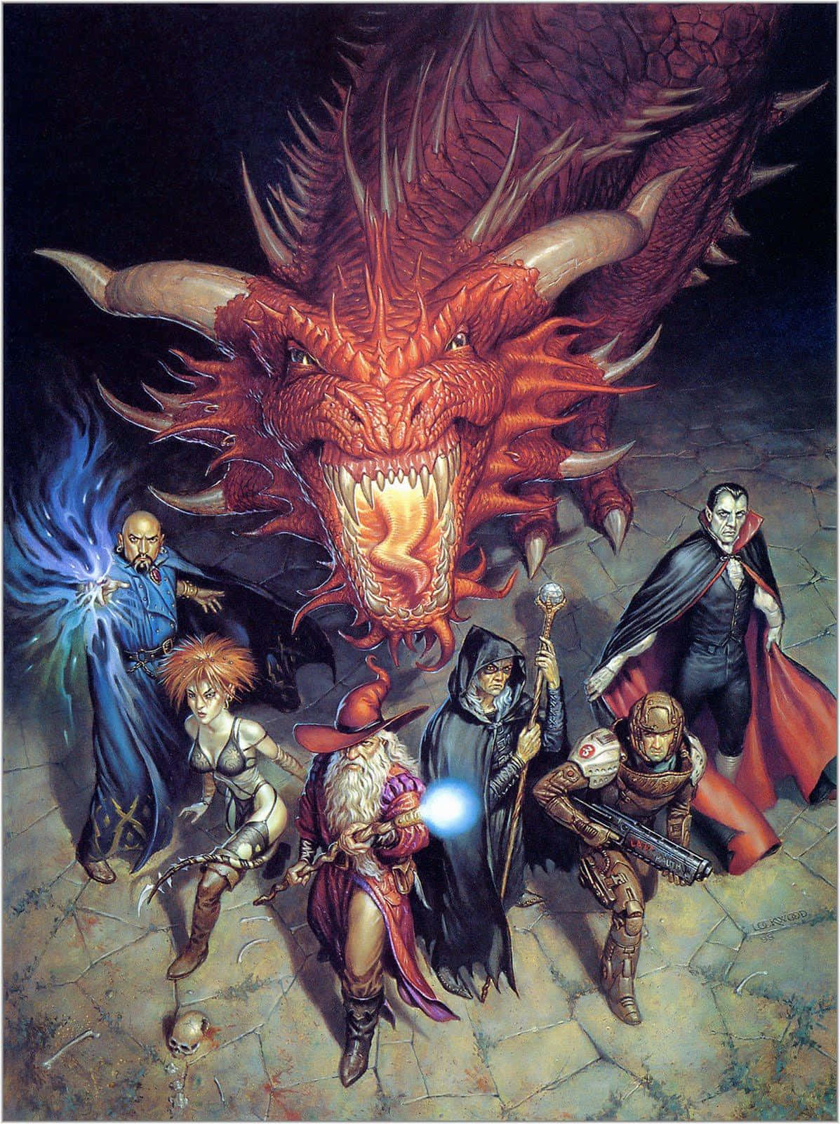 Upplevvärlden Av Dungeons And Dragons Med Din Telefon. Wallpaper