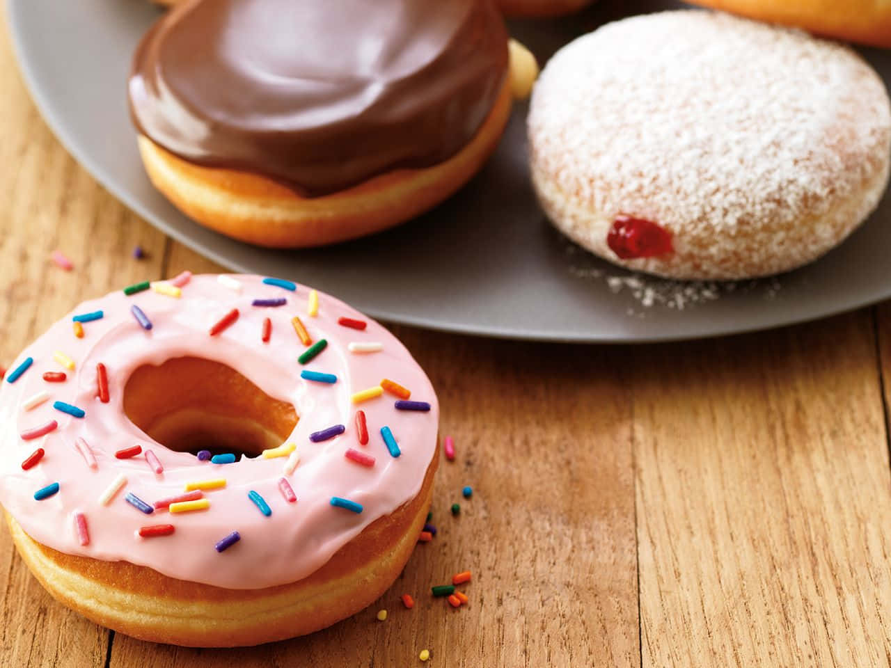 ¡deliciosodesayuno De Dunkin Donuts!