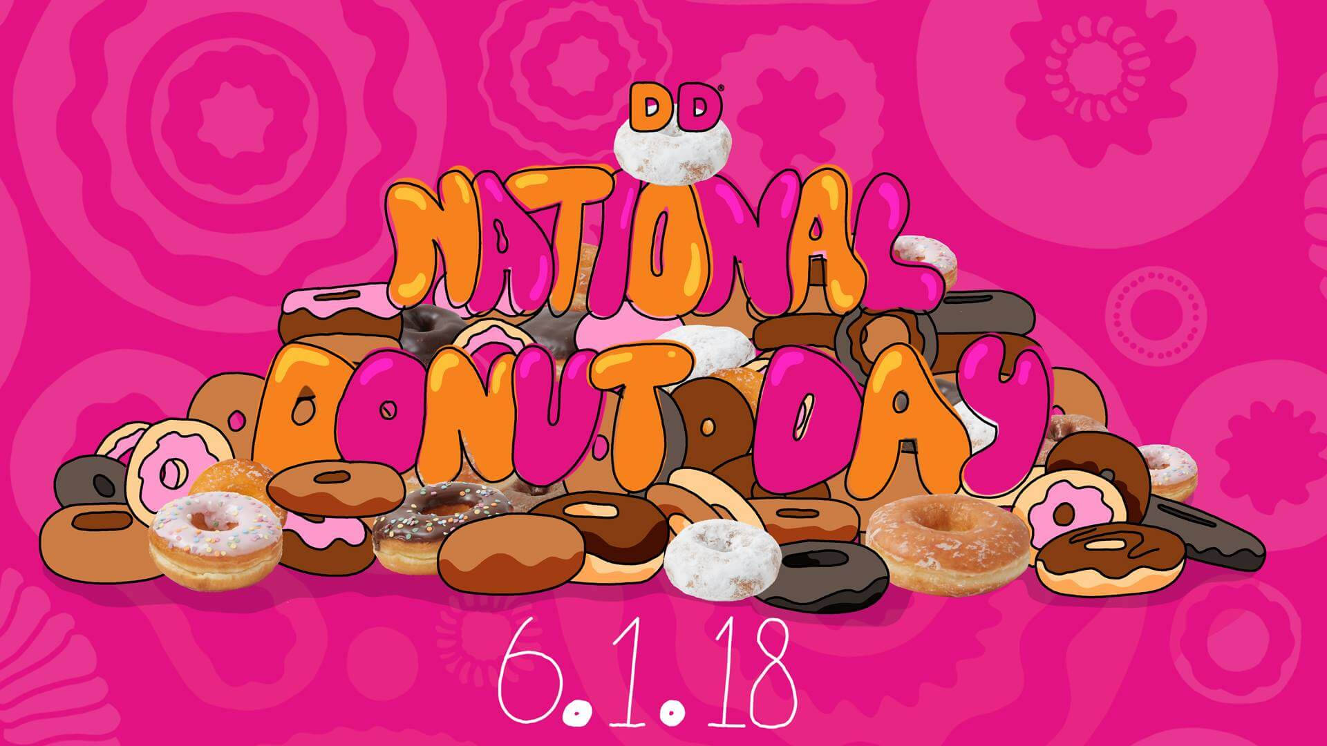 Dunkin Donuts National Donut Day 2018 Wallpaper