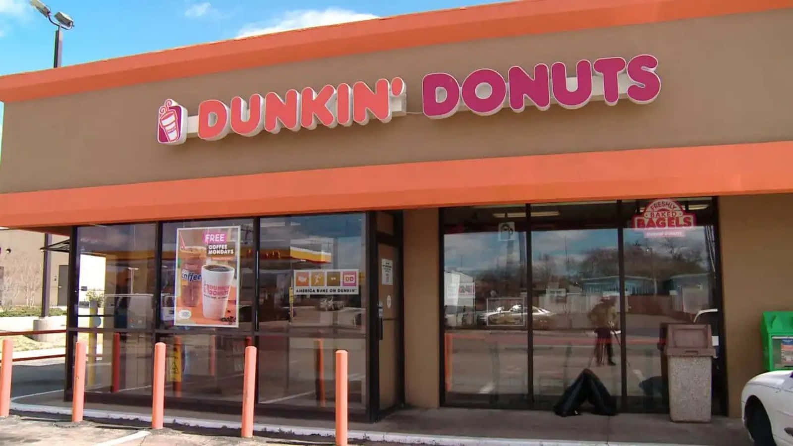 Enjoying a Delicious Dunkin Donuts