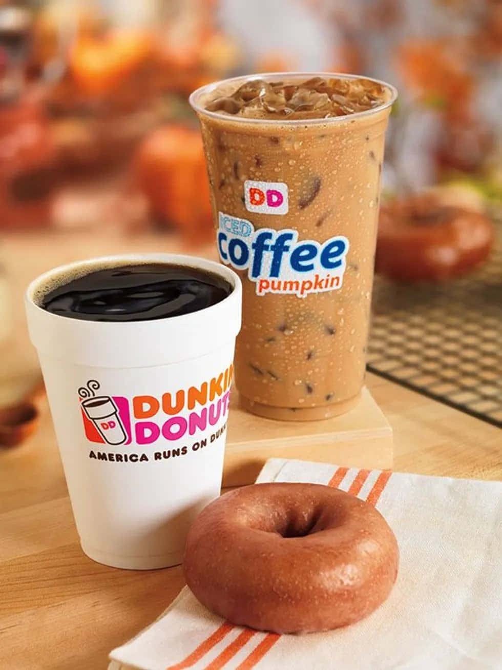 Enjoy the great taste of Dunkin Donuts fresh-brewed coffee!