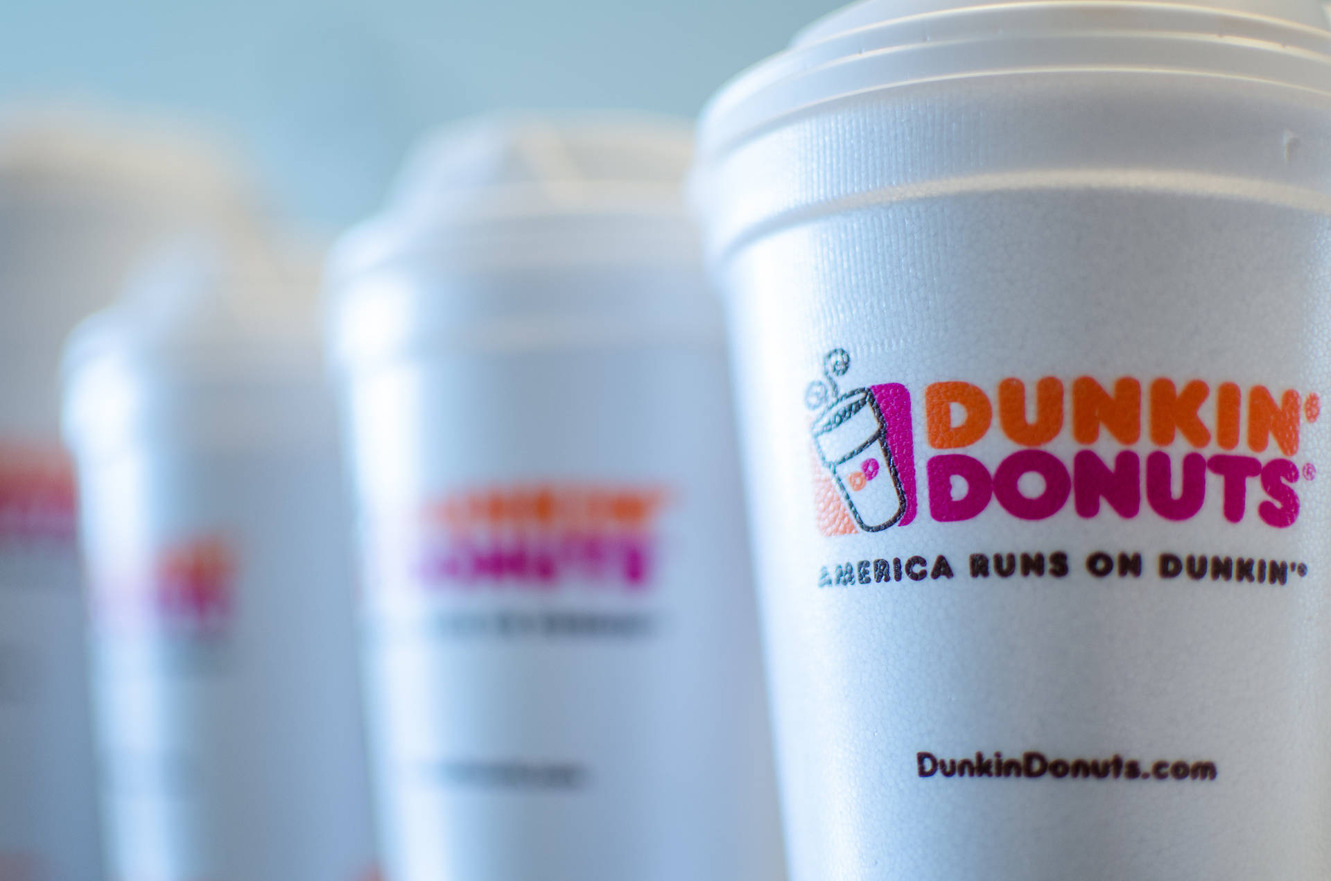 Dunkin Donuts White Cups Wallpaper