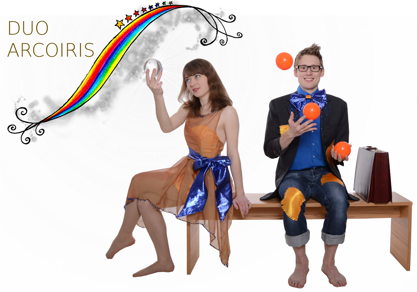 Duo Arcoiris Performance Artists PNG