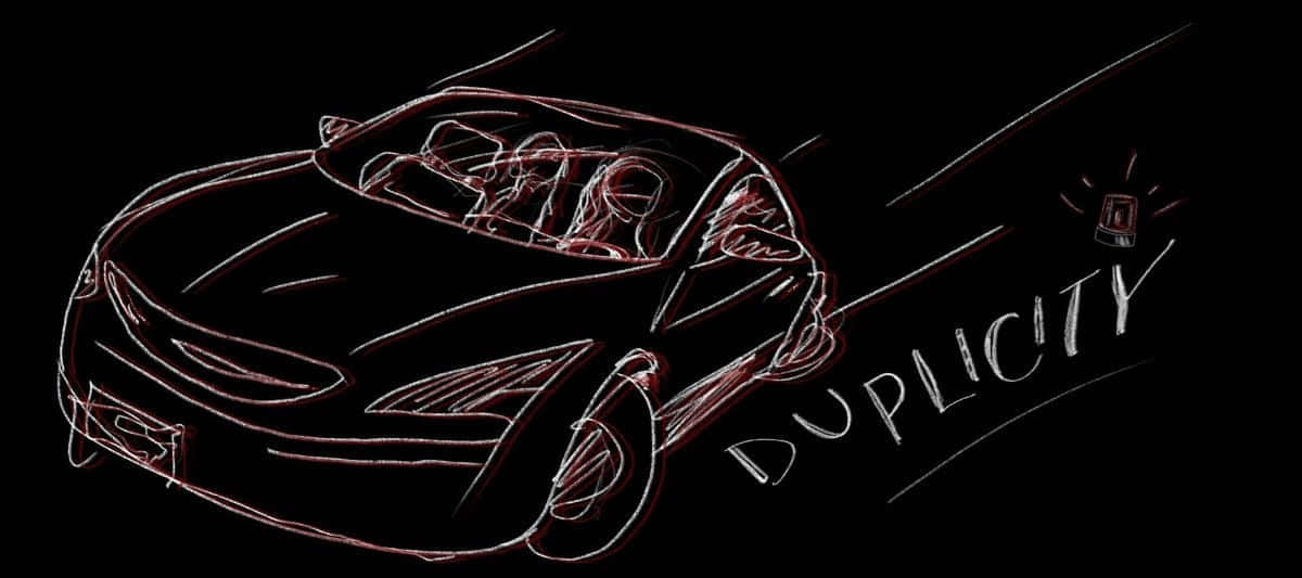 Duplicitous Car Drawing Wallpaper