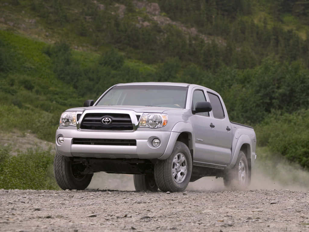 Durable Toyota Tacoma On Off-road Adventure Wallpaper
