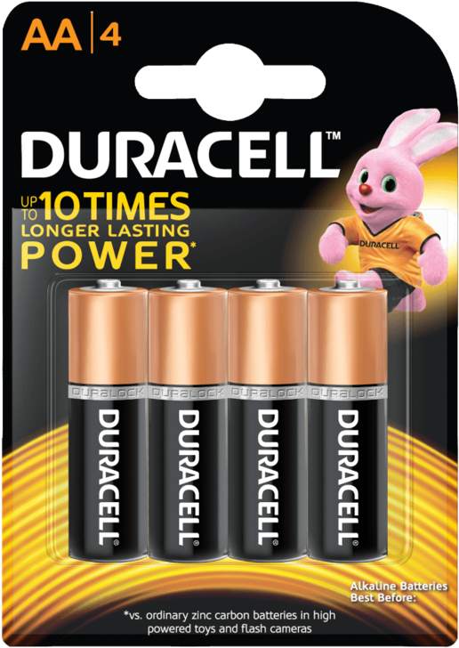 Duracell A A Batteries Pack PNG