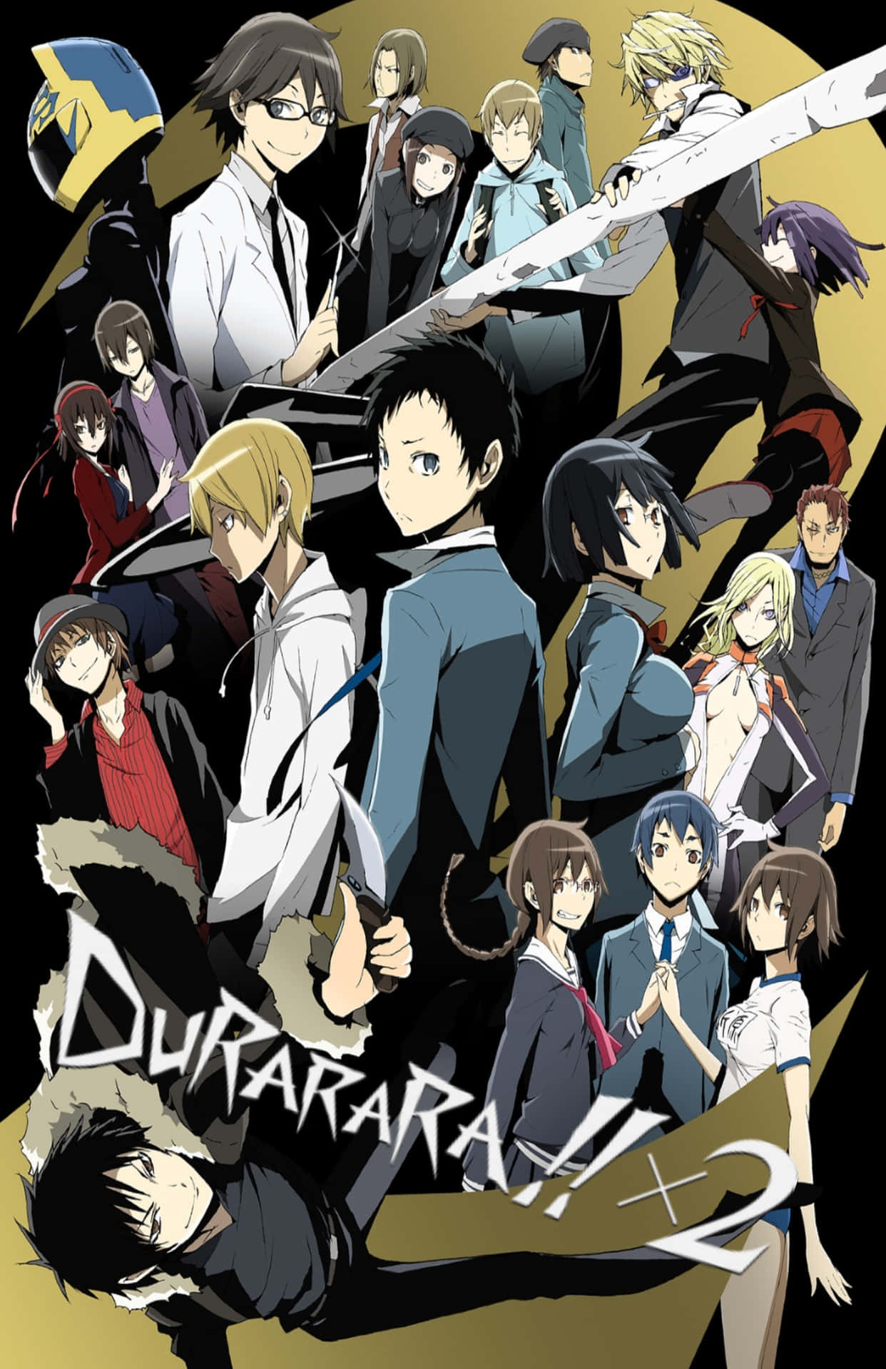 Durarara Anime Characters in Ikebukuro Wallpaper