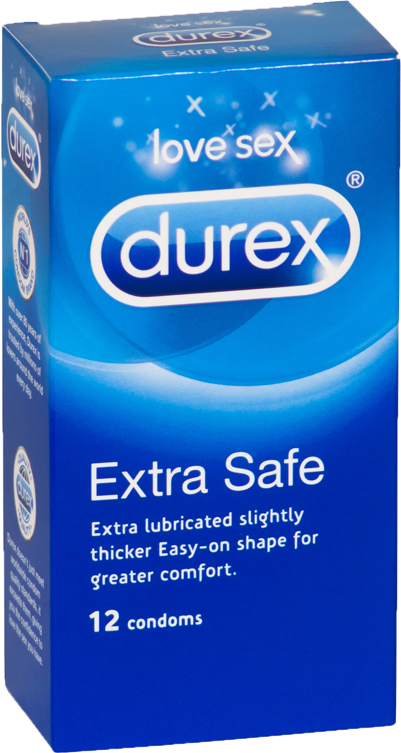 Durex Extra Safe Condoms Pack PNG