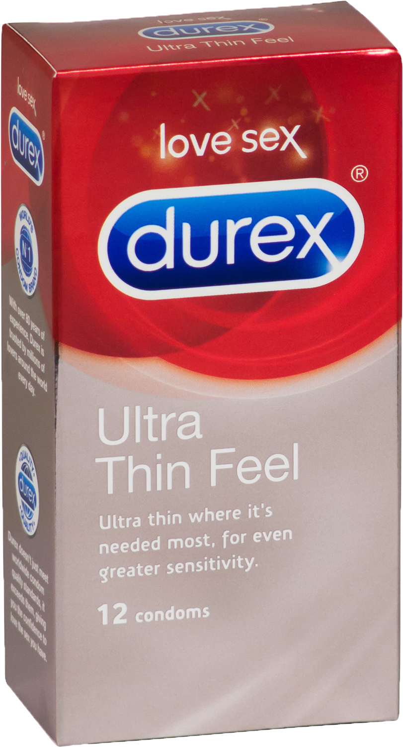 Durex Ultra Thin Feel Condoms Pack PNG