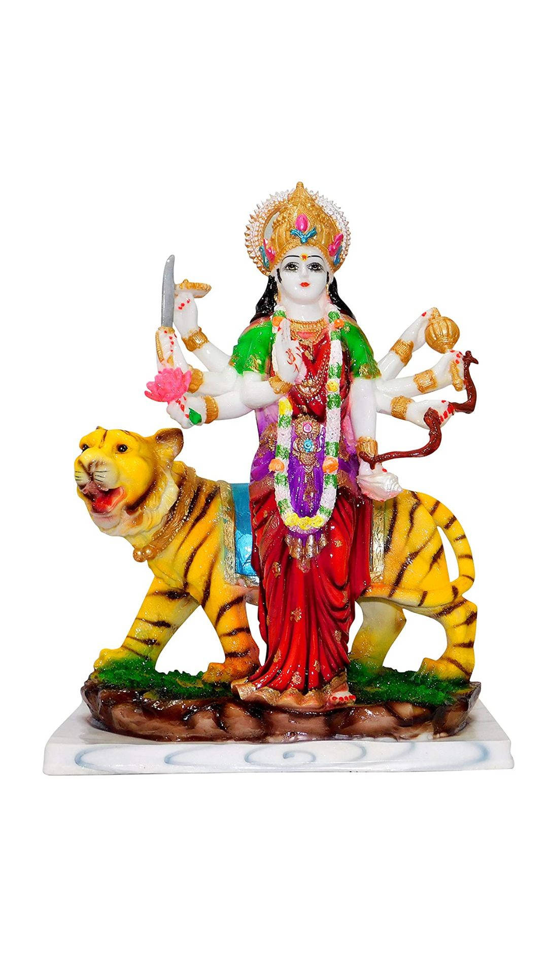 Durga Mata Hd Beside The Tiger Wallpaper