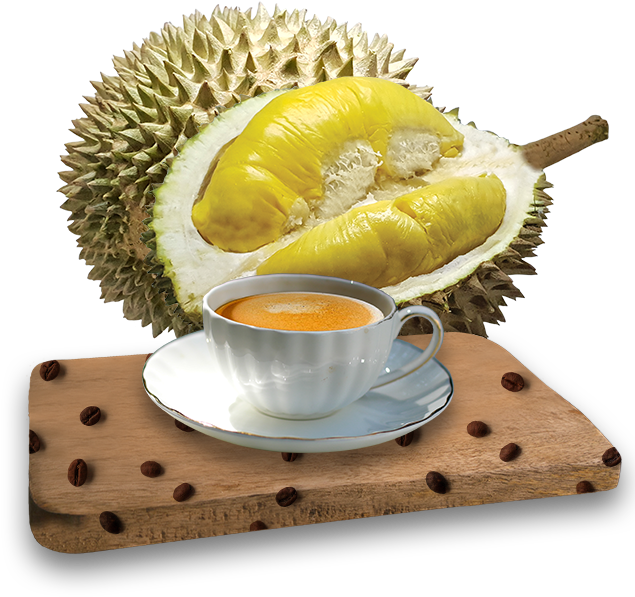 Download Durian Fruitand Coffee Cup