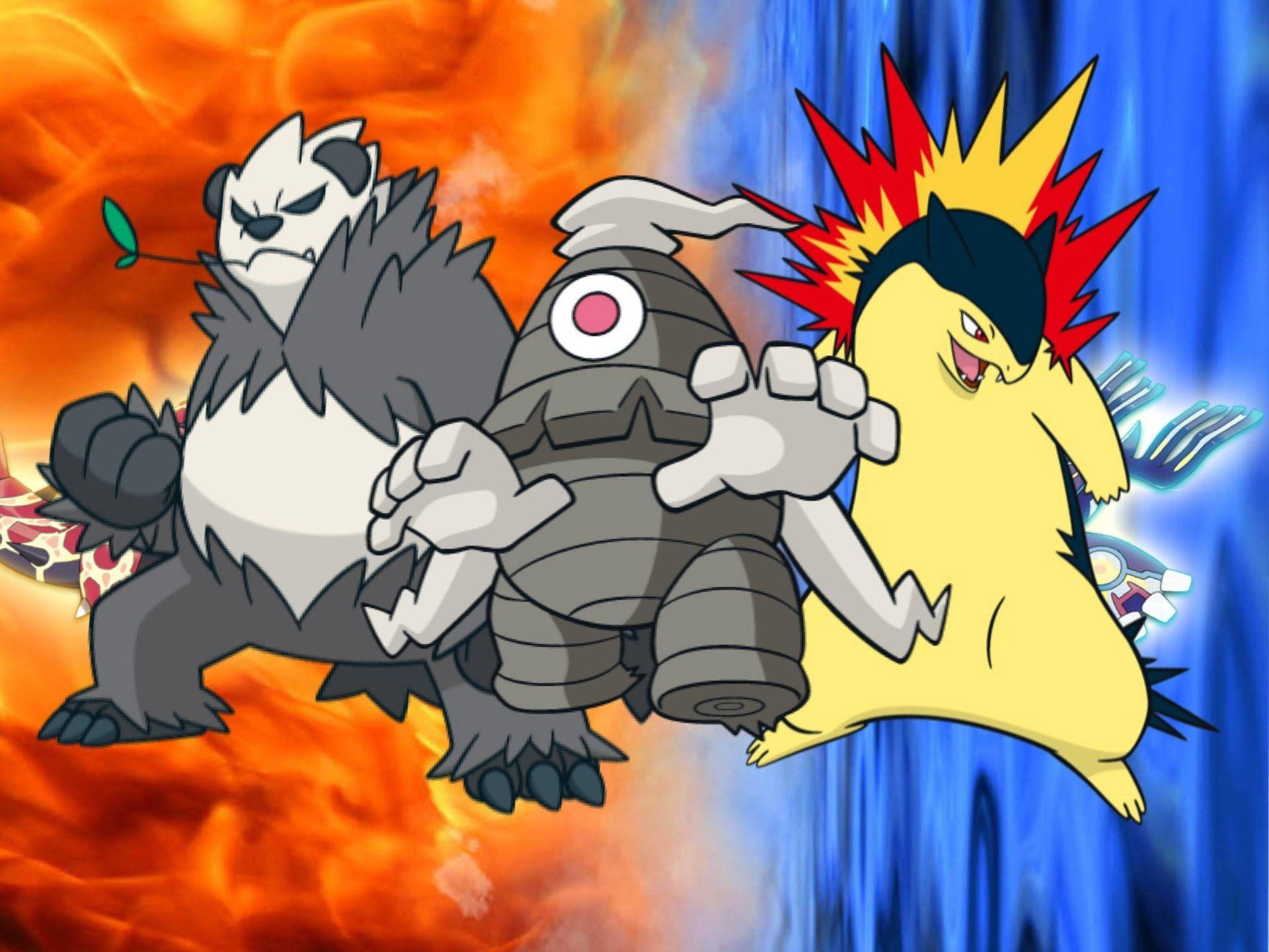 Dusclops With Pangoro And Typhlosion Picture