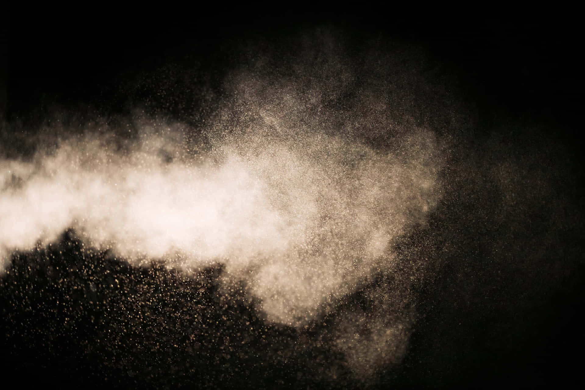 Abstract, dust-filled background to welcome the new dawn.