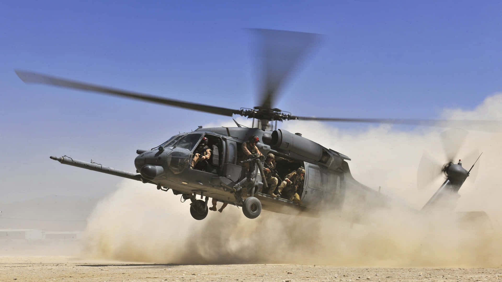 Dust Helicopters Wallpaper