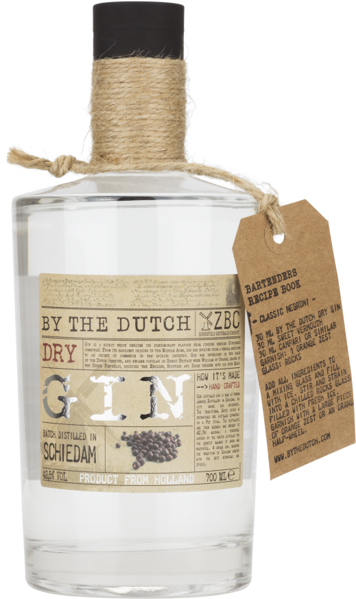 Dutch Dry Gin Bottle PNG