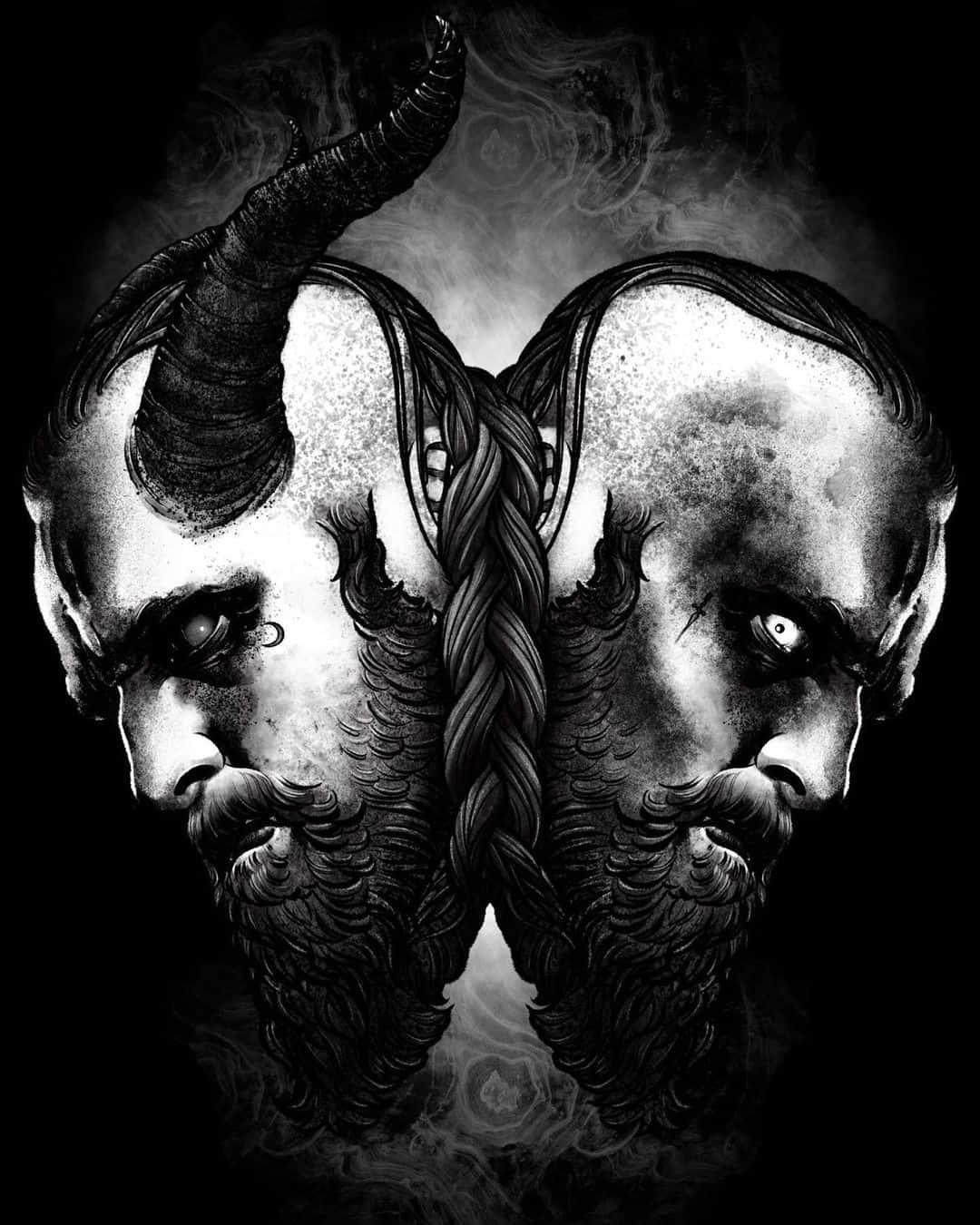 Dutch Wrestler Malakai Black Demon And Human Persona Wallpaper