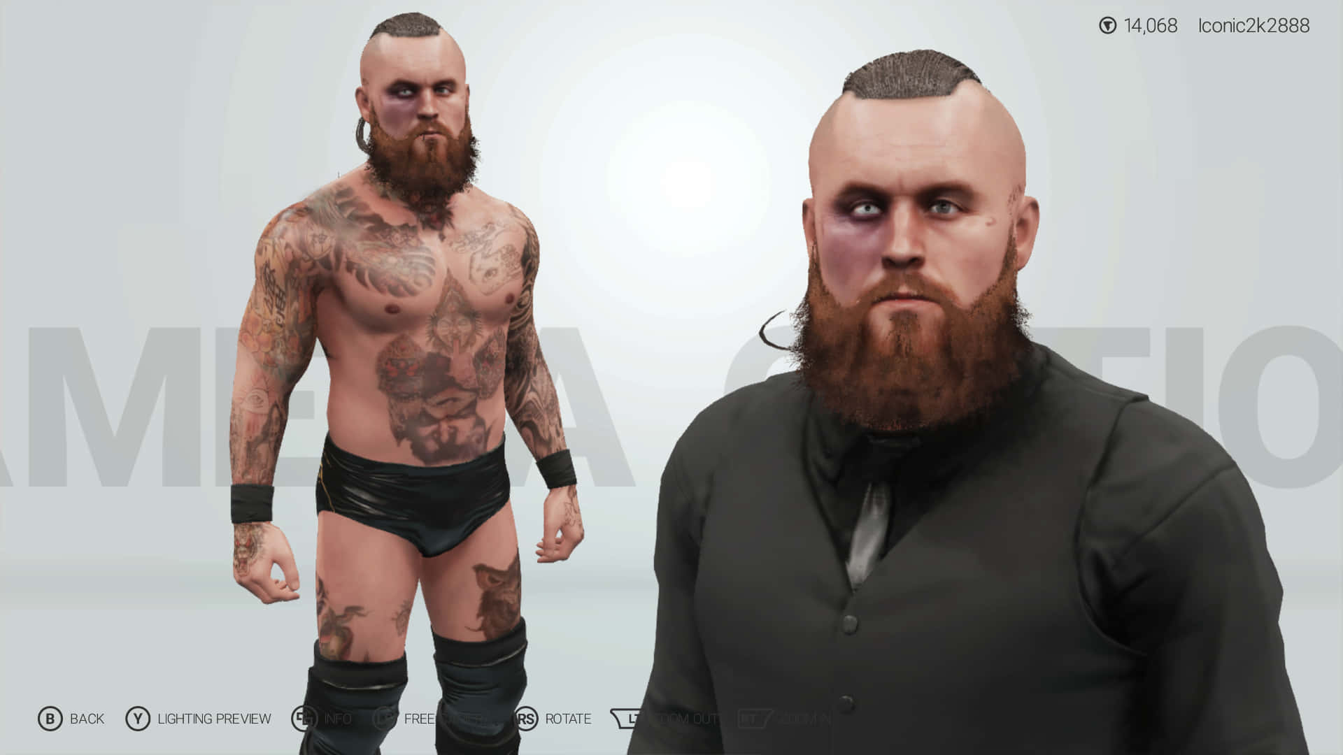 Dutch Wrestler Malakai Black Modded Character Outfit Wallpaper