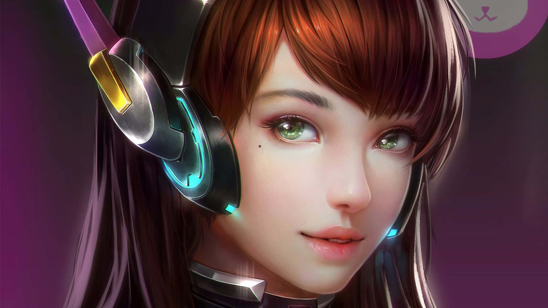 Fly high, fight hard with Dva from Overwatch Wallpaper
