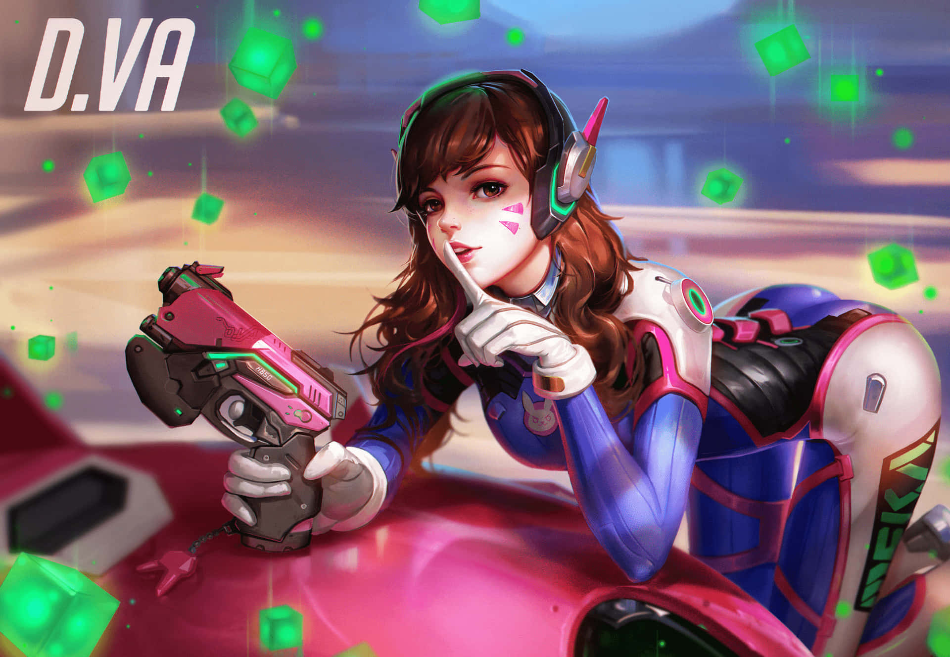 Defeat is Not an Option with D.Va from Overwatch Wallpaper