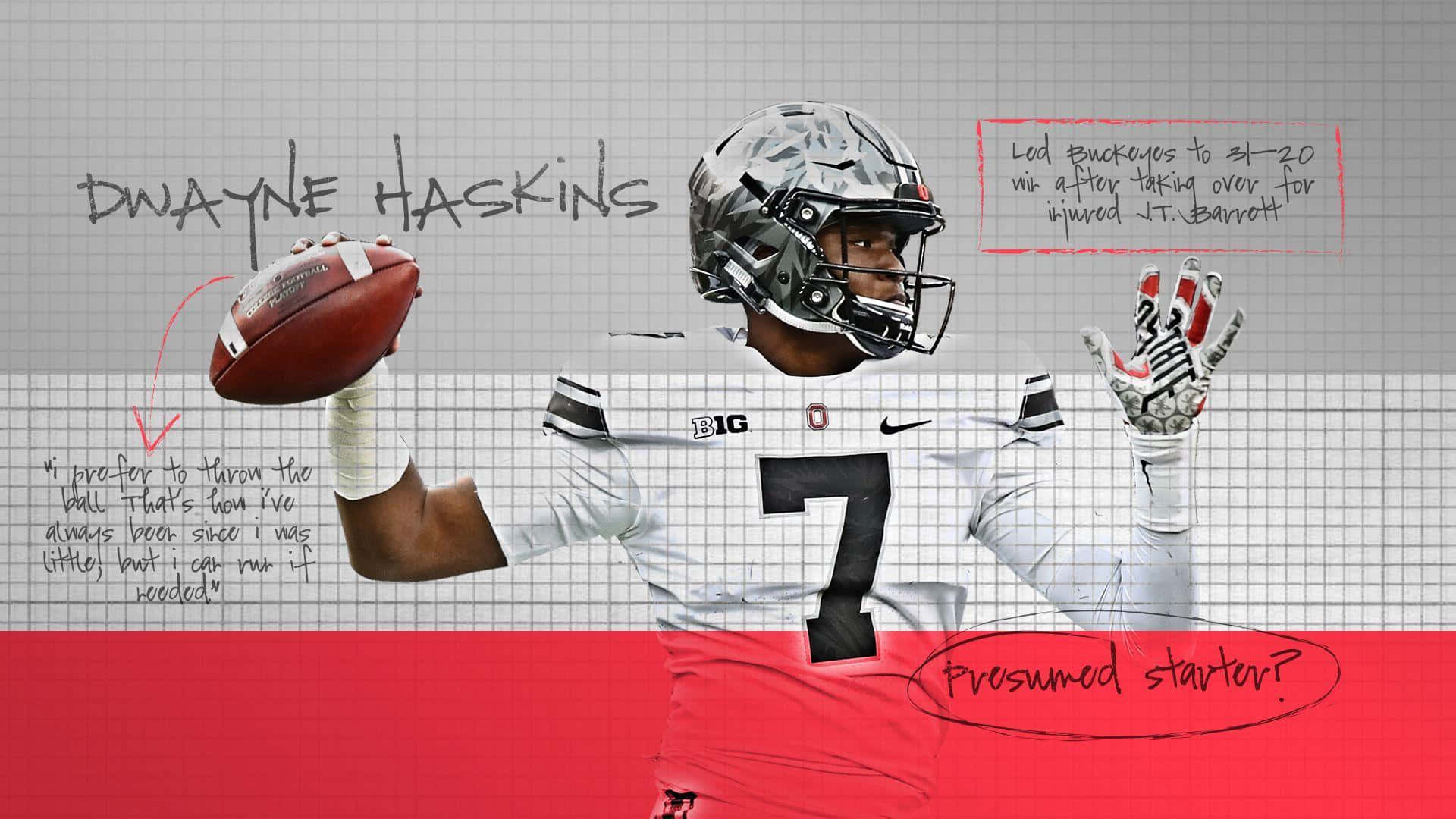 Dwayne Haskins Call Outs Gameplay Wallpaper