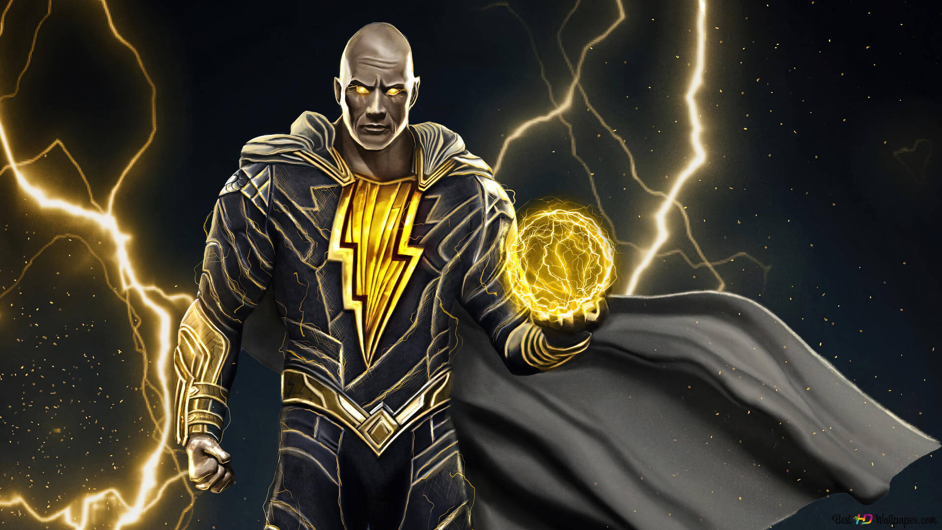 Dwayne Johnson As Dc Universe Superhero Background