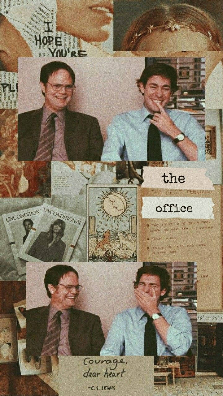 Dwight And Jim The Office iPhone Wallpaper