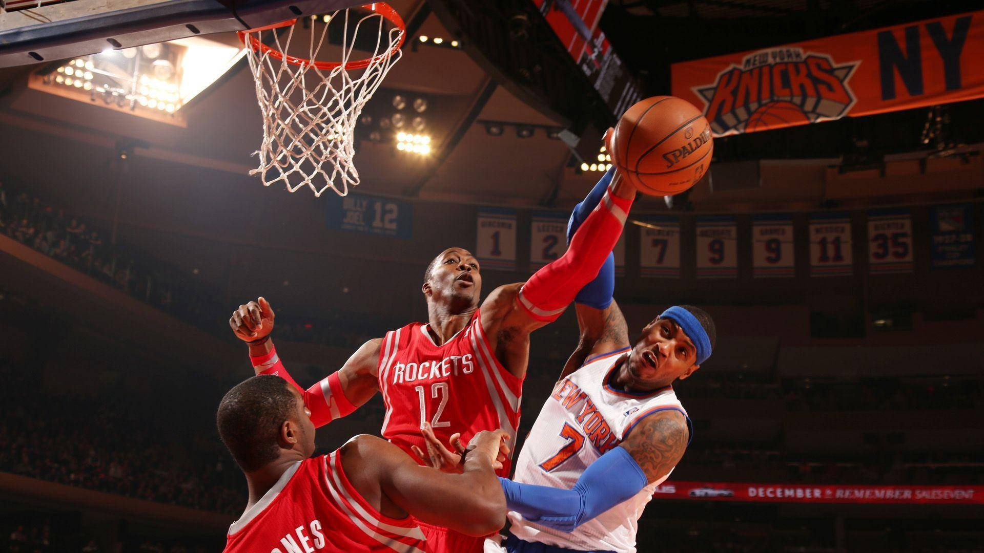 Dwight Howard Houston Rockets NBA Slam Dunk tapet Wallpaper
