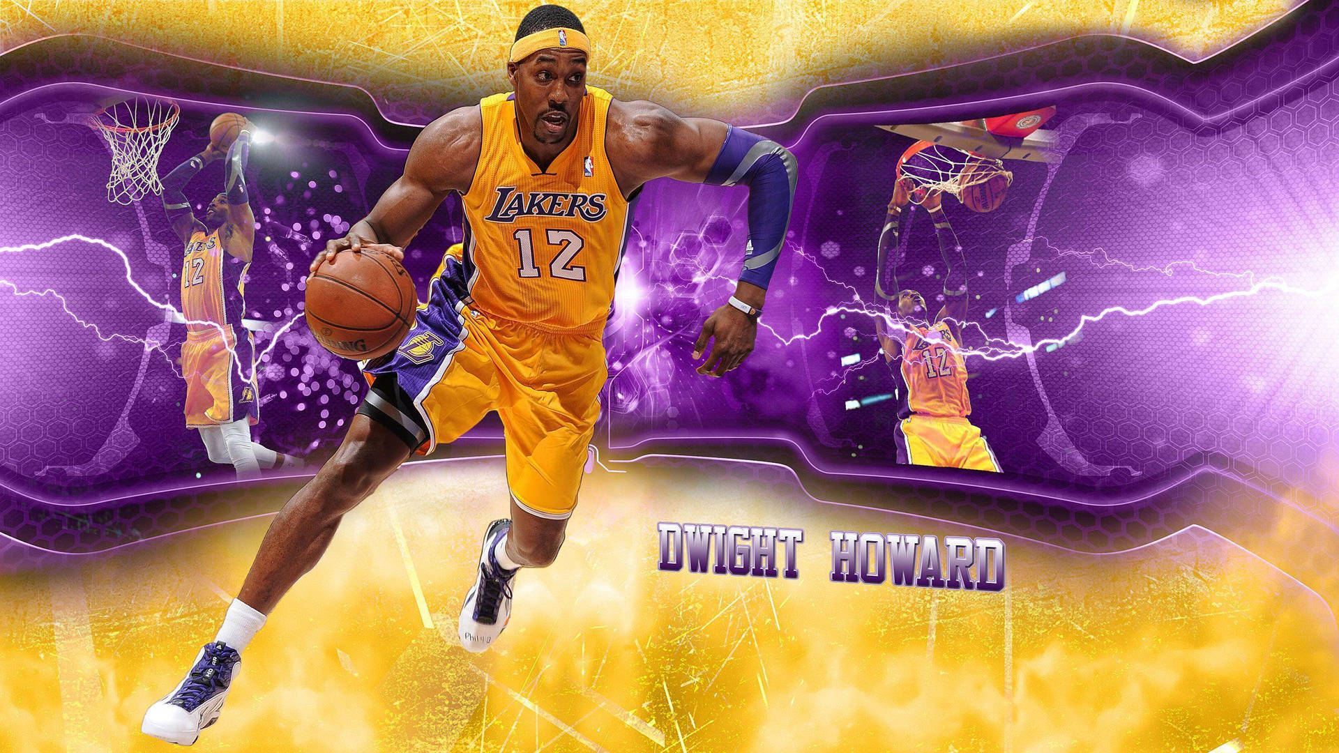 Dwighthoward, Center Der Los Angeles Lakers Wallpaper