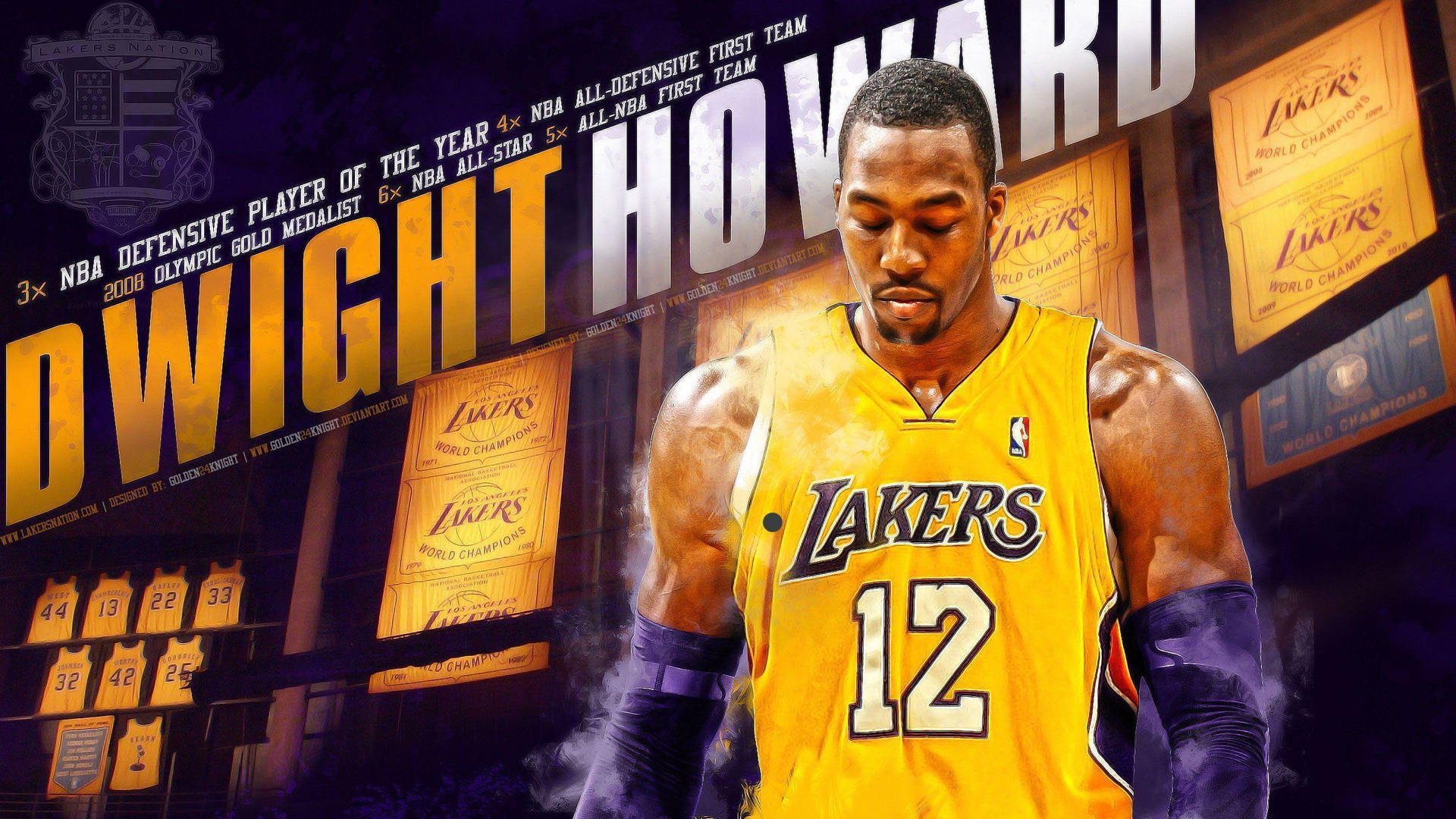 Dwight Howard Los Angeles Lakers Photography Wallpaper