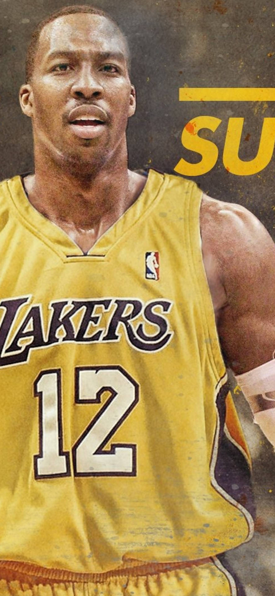 Dwighthoward Nba Lakers Basketbollspelare. Wallpaper