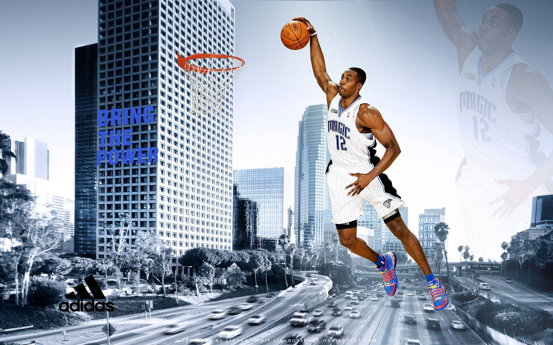 Dwight Howard Orlando Magic NBA Slam Dunk Wallpaper