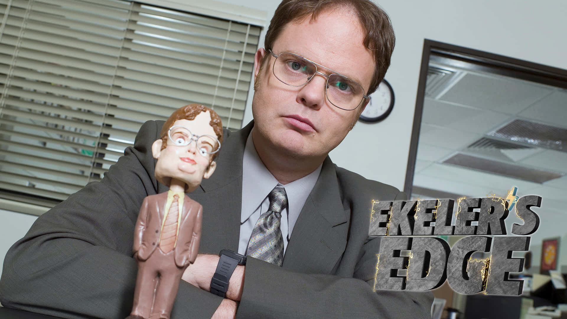 Dwight Schrute, Ready to Take on the Day Wallpaper