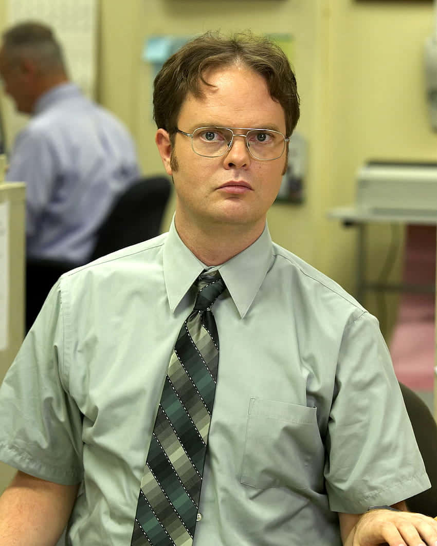 Get ready to laugh with the one and only Dwight Schrute Wallpaper