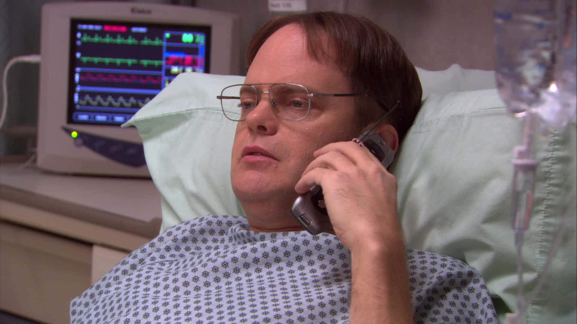 Dwight Schrute, the ultimate office prankster. Wallpaper