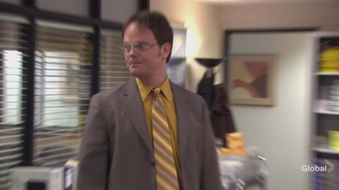 Dwightschrute Diffonde La Sua Saggezza Sfondo