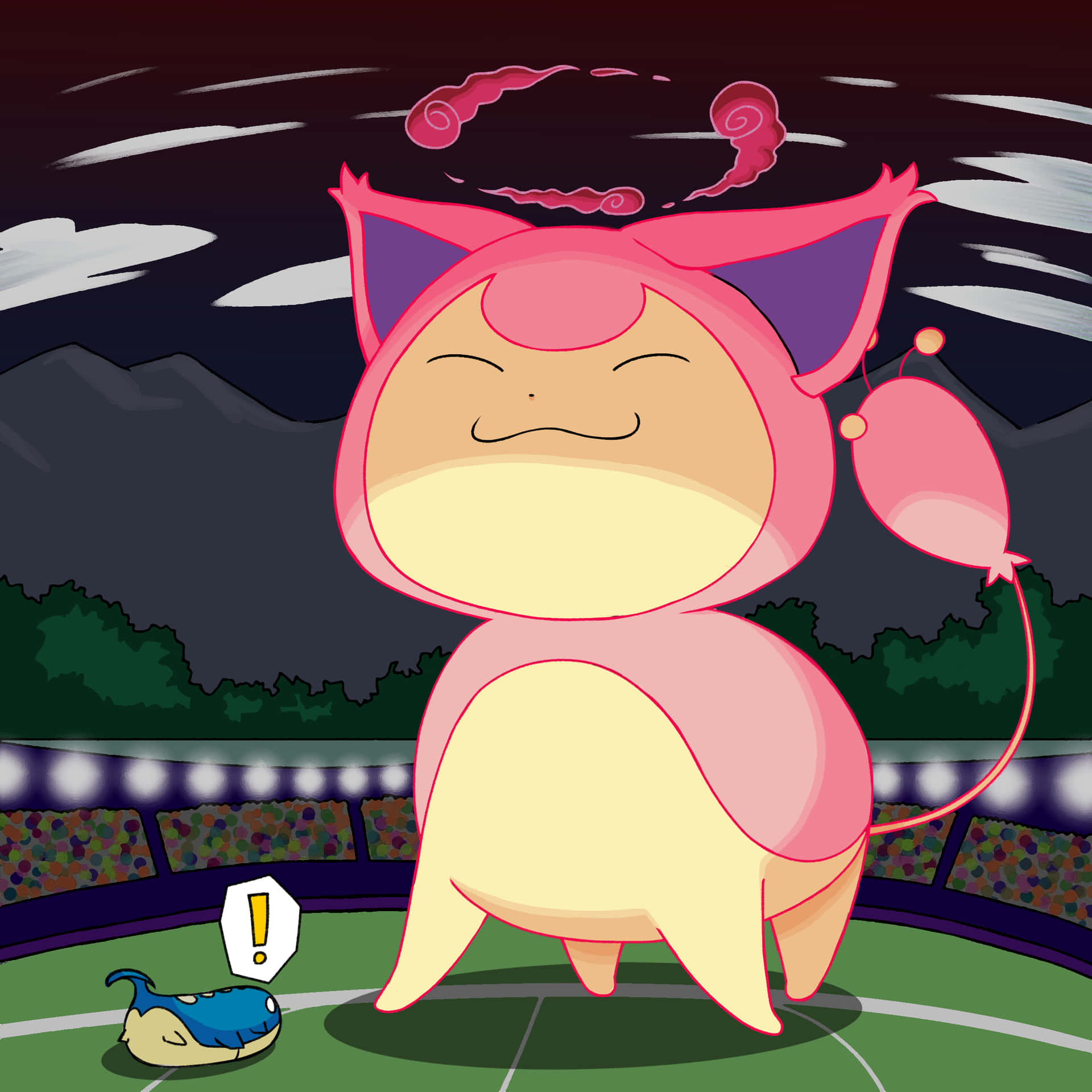 Dynamaxskitty Is A Term Used In The Pokémon Video Game Series. It Refers To An Enhanced Version Of The Pokémon Character Skitty, Which Can Grow To A Massive Size And Gain Increased Strength And Abilities. In The Context Of Computer Or Mobile Wallpaper, 
