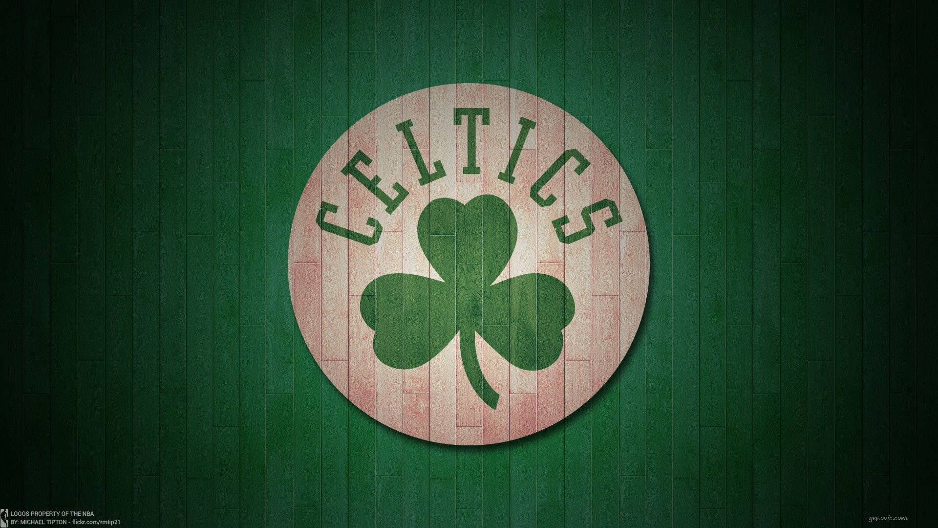 Dynamic Action At The Boston Celtics Game Wallpaper