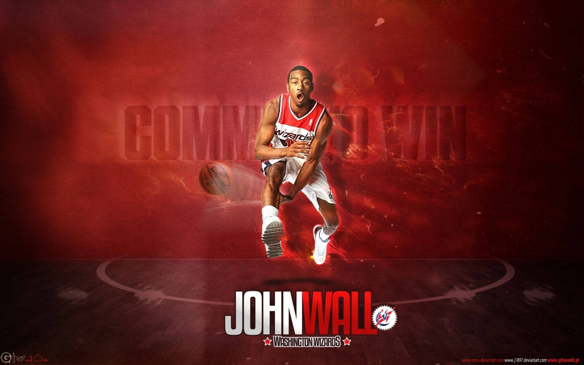 Dynamic Action In The Washington Wizards Game Wallpaper