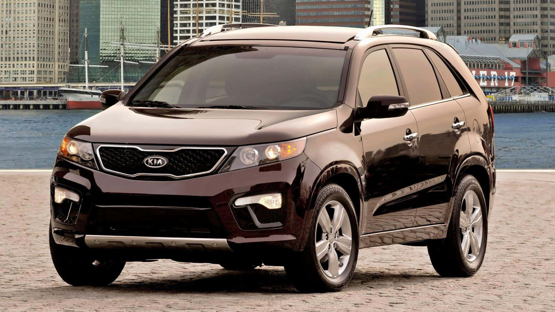 Dynamic Agility - 2021 Kia Sorento In Striking Red. Wallpaper